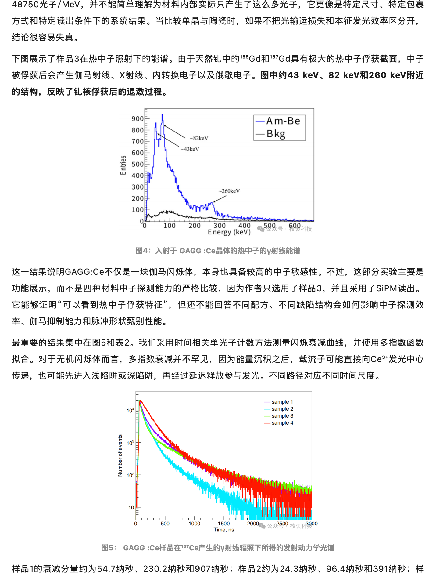 GAGG 闪烁体的比较研究：怎样让它发光更快，同时又有高光产额？，原稿第 3 部分