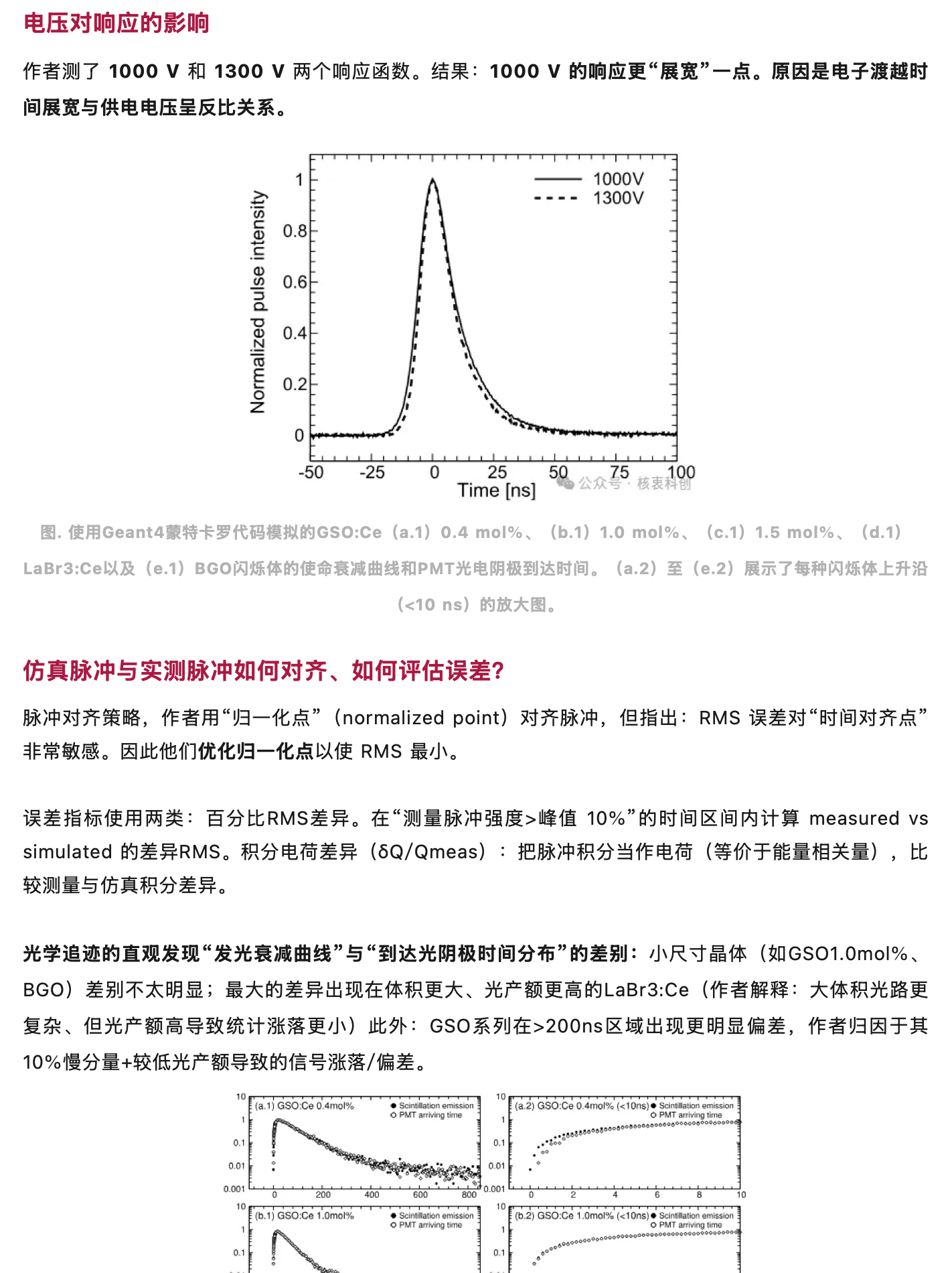 使用Geant4进行闪烁探测器的PMT阳极脉冲信号仿真，原稿第 4 部分